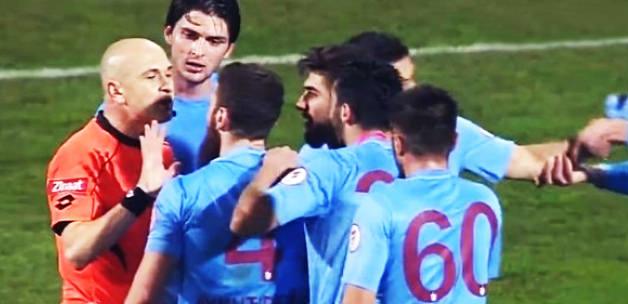 Trabzonspor maçında hakem rezaleti!