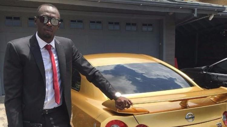 Usain Bolt'a altın kaplama araba!