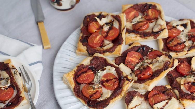 Domates ve keçi peynirli tart tarifi