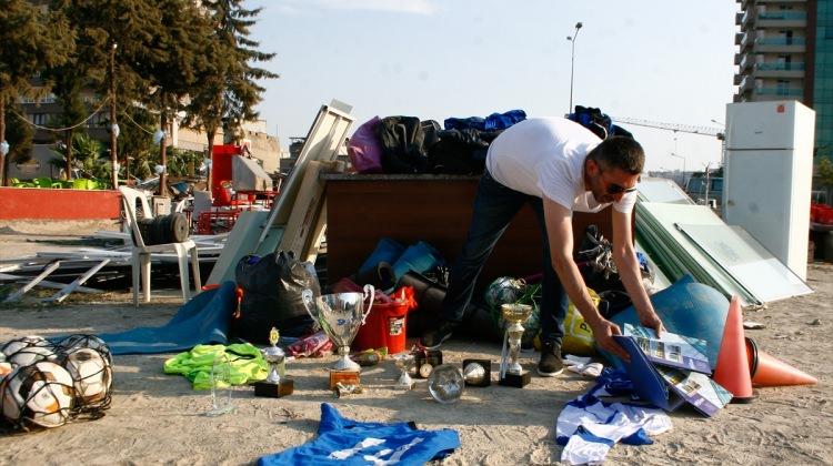 Amatör spor kulübü tesisleri yıkıldı
