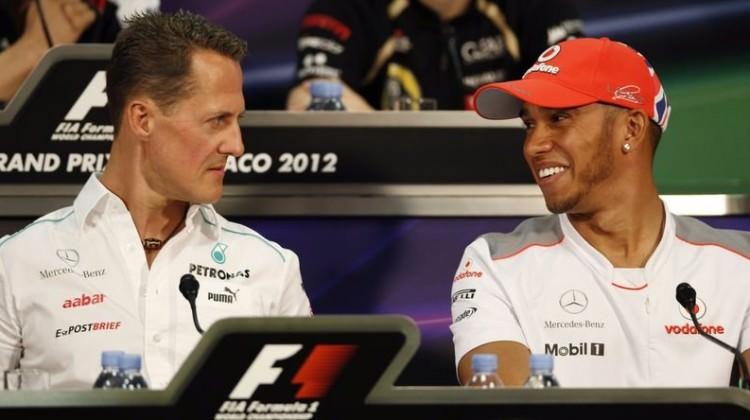 Hamilton, efsane Schumacher'i yakaladı!