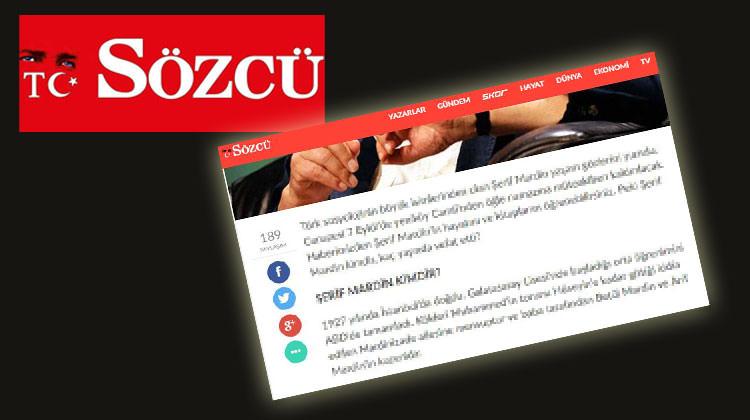 Sözcü'den Peygamberimize büyük nezaketsizlik