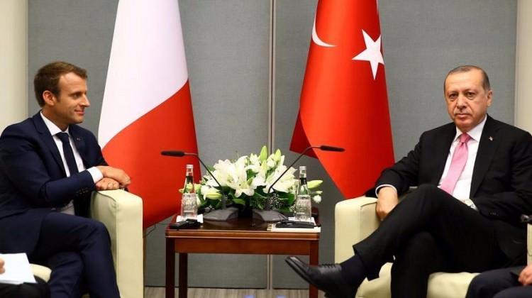 Cumhurbaşkanı Erdoğan Macron'la görüştü