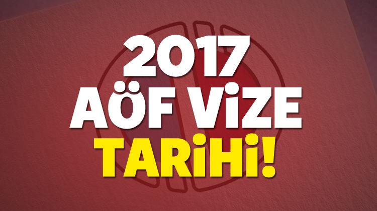 25 - 26 Kasım AÖF vize sınavları saat tam kaçta?