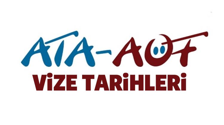 ATA AÖF 2017 vize sınavları ne zaman? Tarihi belli oldu...
