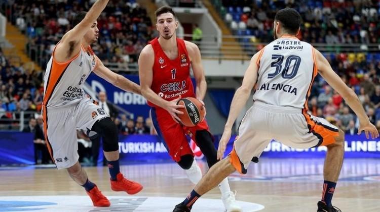 Euroleague'in yeni lideri CSKA Moskova!