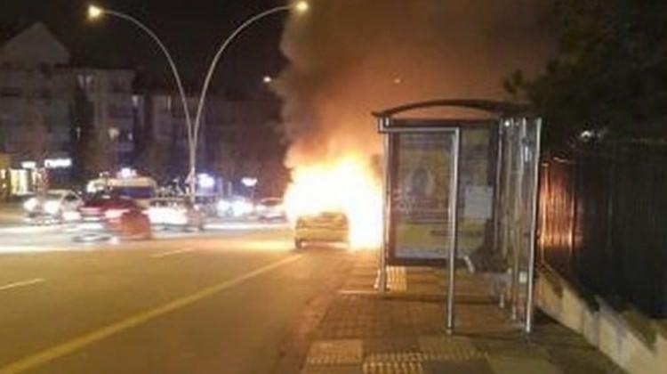 Taksi şoförü canını son anda kurtardı