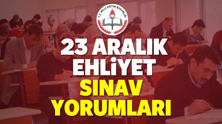 23 Aralık ehliyet sınavı yorumları! Zor muydu kolay mıydı?