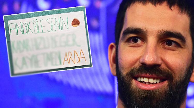 Arda'ya görülmemiş pankart! Fındık bile...