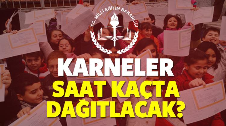 2018 karneler saat kaçta verilecek? MEB Karne dağıtım saati kaç?