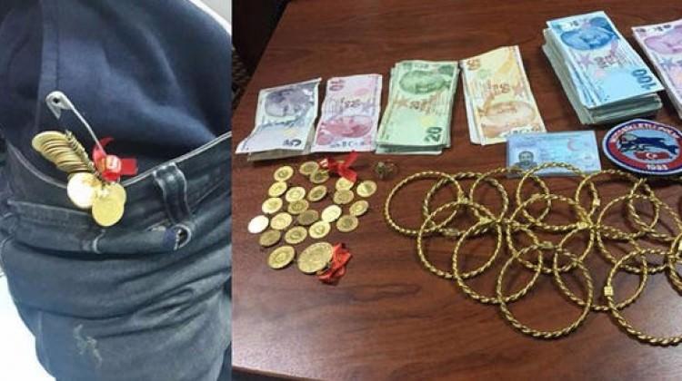 Sahte savcı yakalandı! Altını eşofmanına saklamış