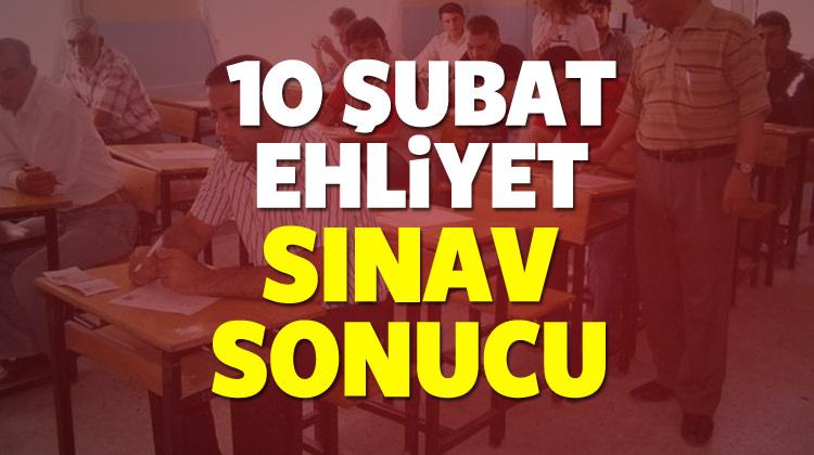 10 Şubat Ehliyet sınav sonuçları bugün açıklanacak ?
