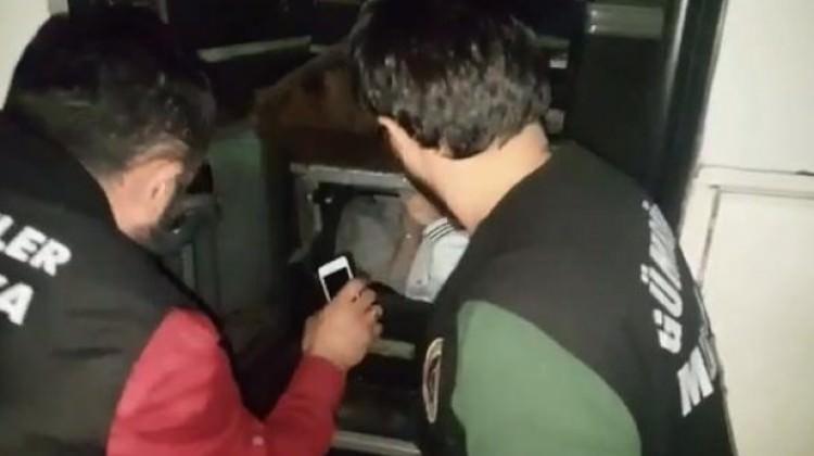 Kaçakların saklandığı yer polisi bile şaşırttı!