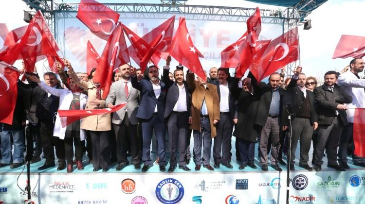 Sağlıkçılardan terörle mücadeleye destek
