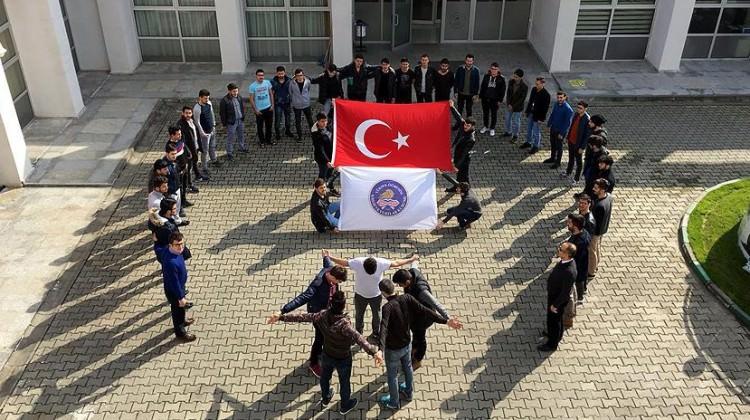 Minik karatecilerden Mehmetçik'e destek