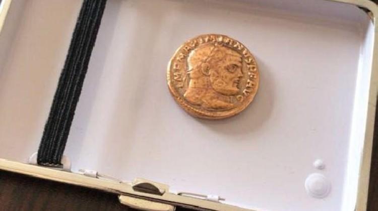 Kahta'da Roma dönemine ait sikke ele geçirildi