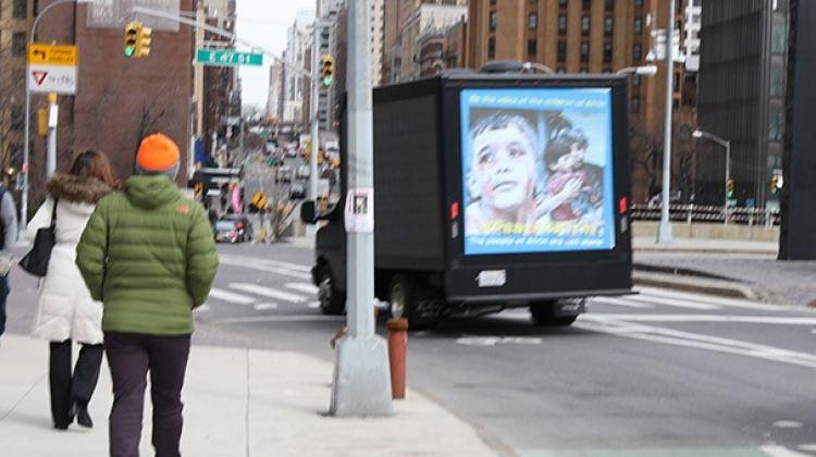 PKK'lılardan New York sokaklarında Afrin yalanı