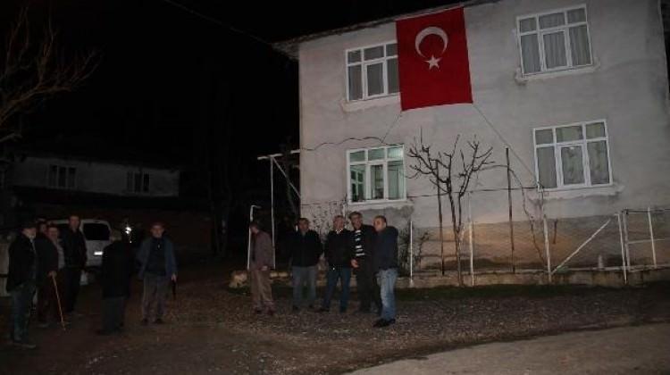 Şehidin haberi Amasya'ya ulaştı