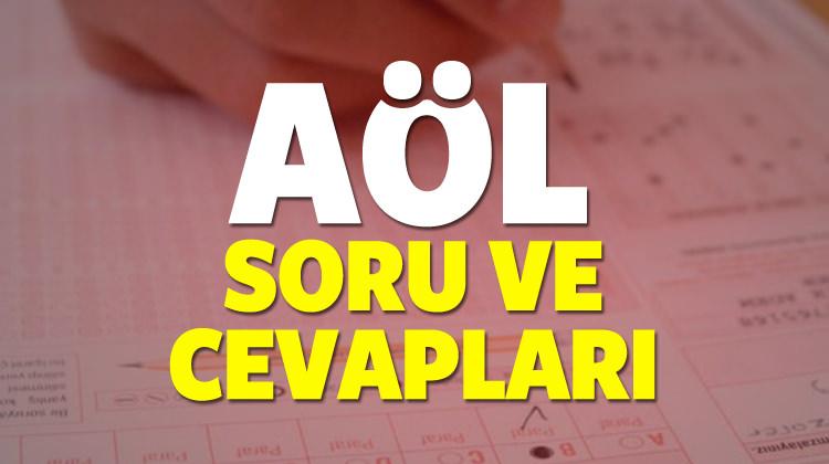 AÖL 2.dönem soru ve cevapları! AÖL telafi sınavı soru ve cevap kitapçığı...