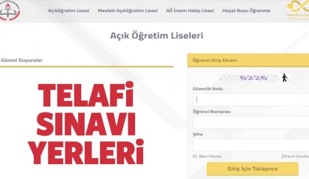 AÖL telafi sınavı yerleri belli oldu mu ? Yeni bir okul mu belirlenecek?