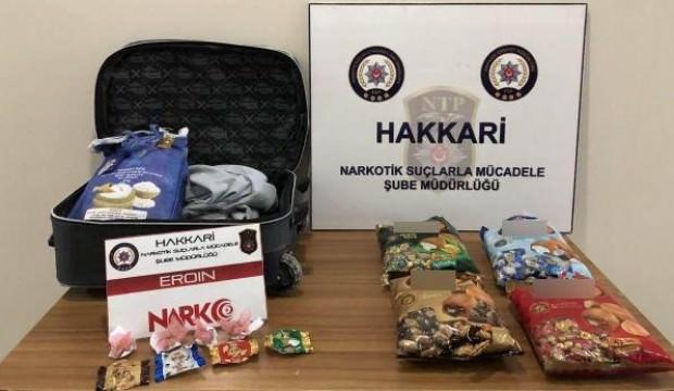 Havalimanında valizde 8,5 kilo eroin ele geçirildi