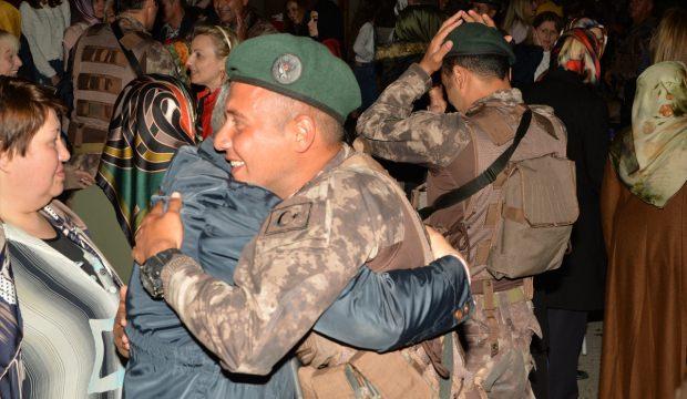 Afrin'de görev yapan PÖH timi döndü