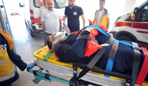 Tanker kapağı 3 işçiyi bu hale getirdi