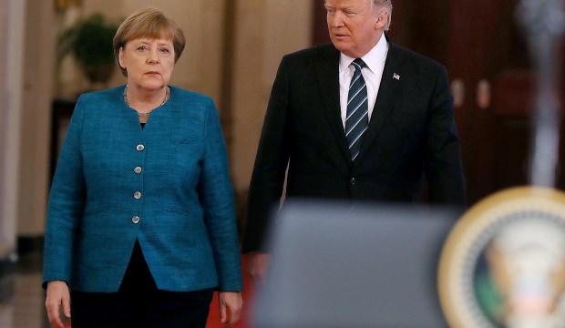 Trump'tan Merkel'e baskı