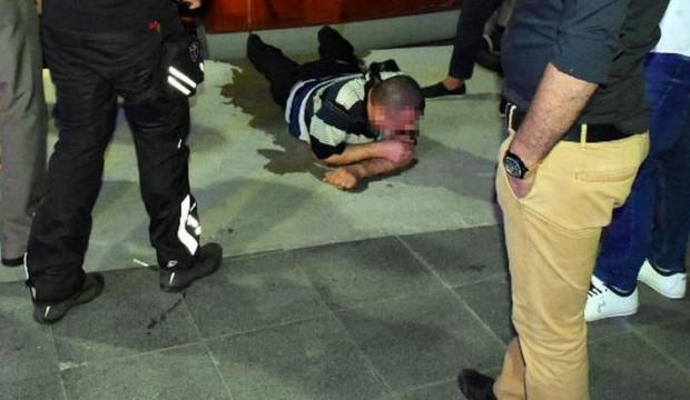 Denize düştü, esnaf kurtardı!