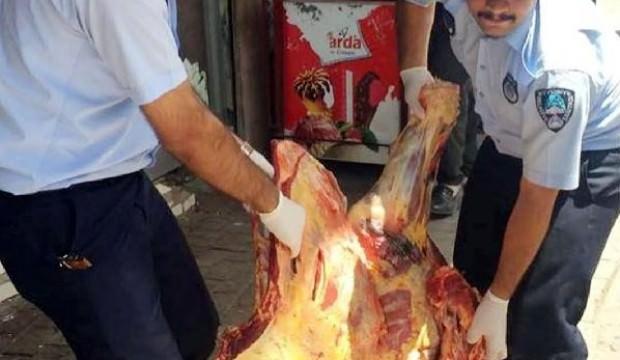 Suruç'ta 170 kilo bozuk et ele geçti