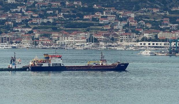 Hırvatistan'daki Türk gemisi limana çekildi