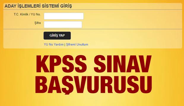 2018 KPSS (Ortaöğretim Lise) sınav başvurusu nasıl yapılıyor?