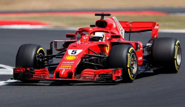 Büyük Britanya'da kazanan Vettel
