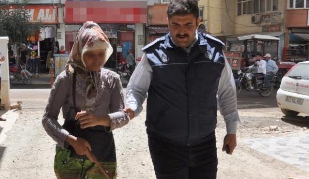Dilenci kadını yakalayan ekipler şok oldu