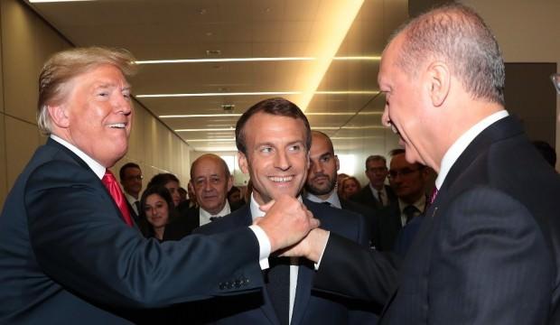 Erdoğan'la görüşen Macron'un tatlı telaşı