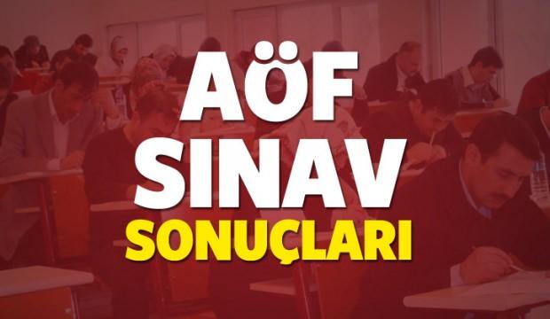 2018 AÖF 3 (üç) ders sınav sonuçları yayınlandı! AÖF sonuç sorgulama...