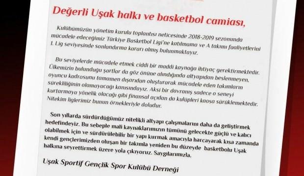 Uşak Sportif'ten çekilme kararı!