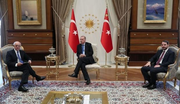 Erdoğan, dev bankanın başkanıyla görüştü