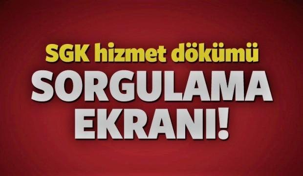 SGK/SSK Prim Sorgulama (2018)! Hizmet Dökümü Alma Ekranı! - 4A 4B 4C