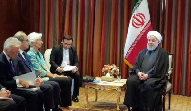 Ruhani, IMF Başkanı Lagarde ile görüştü