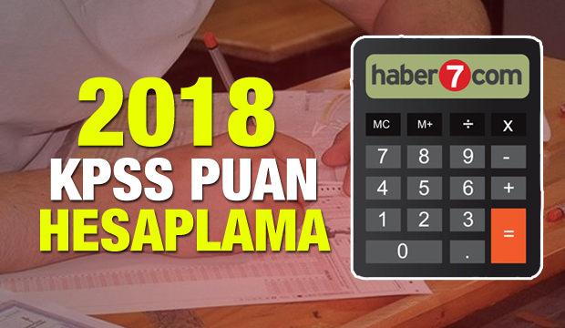 2018 KPSS memurluk sınavı puan hesaplaması! Nete göre puan öğrenme...
