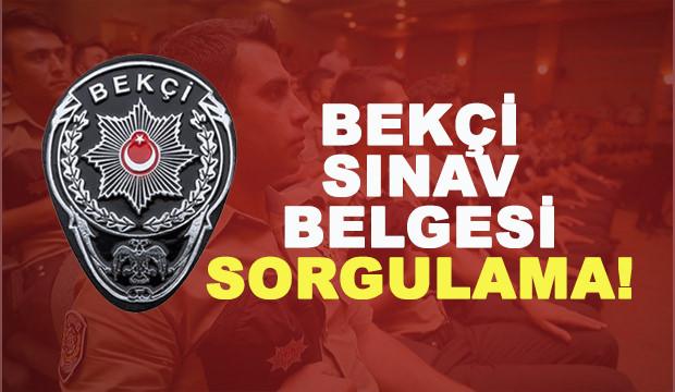 Bekçilik sınav giriş belgesi sorgulama ekranı! Sınav yeri ve konuları...
