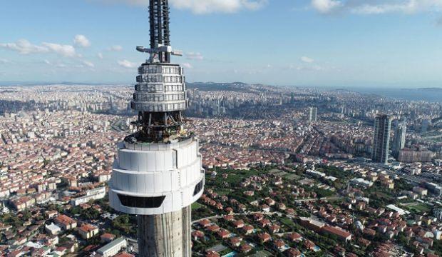 Çamlıca Kulesi'nin restoran bölümü monte edildi