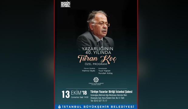 TYB’den Turan Koç’a özel program!