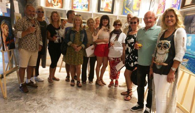 Bodrum'da "Üçgen-Triangle" sergisi açıldı