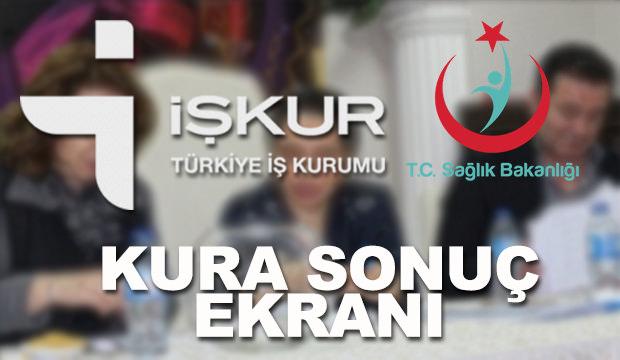 Sağlık Bakanlığı noter kura sonuçları nasıl öğrenilir? İŞKUR sonuç ekranı!