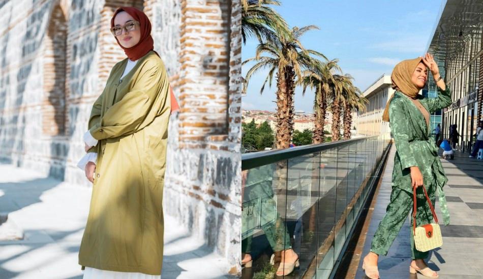 Yeşil ve yeşilin tonları ile yapılan kombinler 41