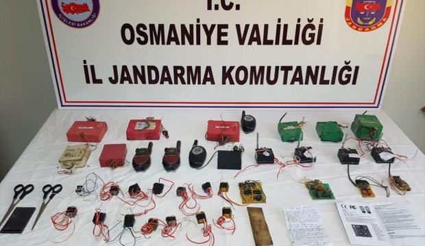 Osmaniye'de el yapımı patlayıcı düzenekleri ele geçirildi
