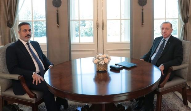 Başkan Erdoğan, Hakan Fidan ile görüştü