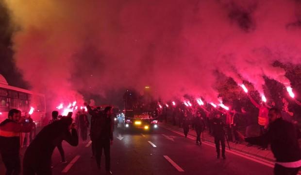 Galatasaray'a coşkulu karşılama!